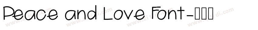 Peace and Love Font字体转换